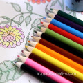 PVC Bag 12/18/24/36pcs مجموعة أقلام ملونة الخشب